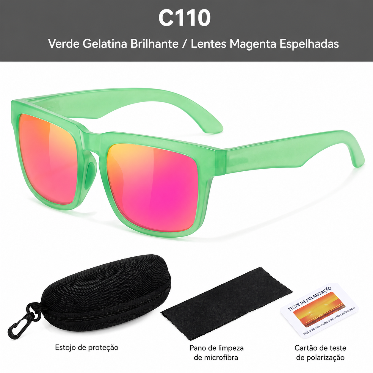 Óculos de Sol Quadrados Desportivos – Polarizados UV400 Urban