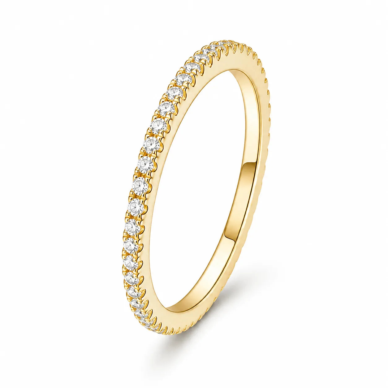 Anel Prata 925 Dourado