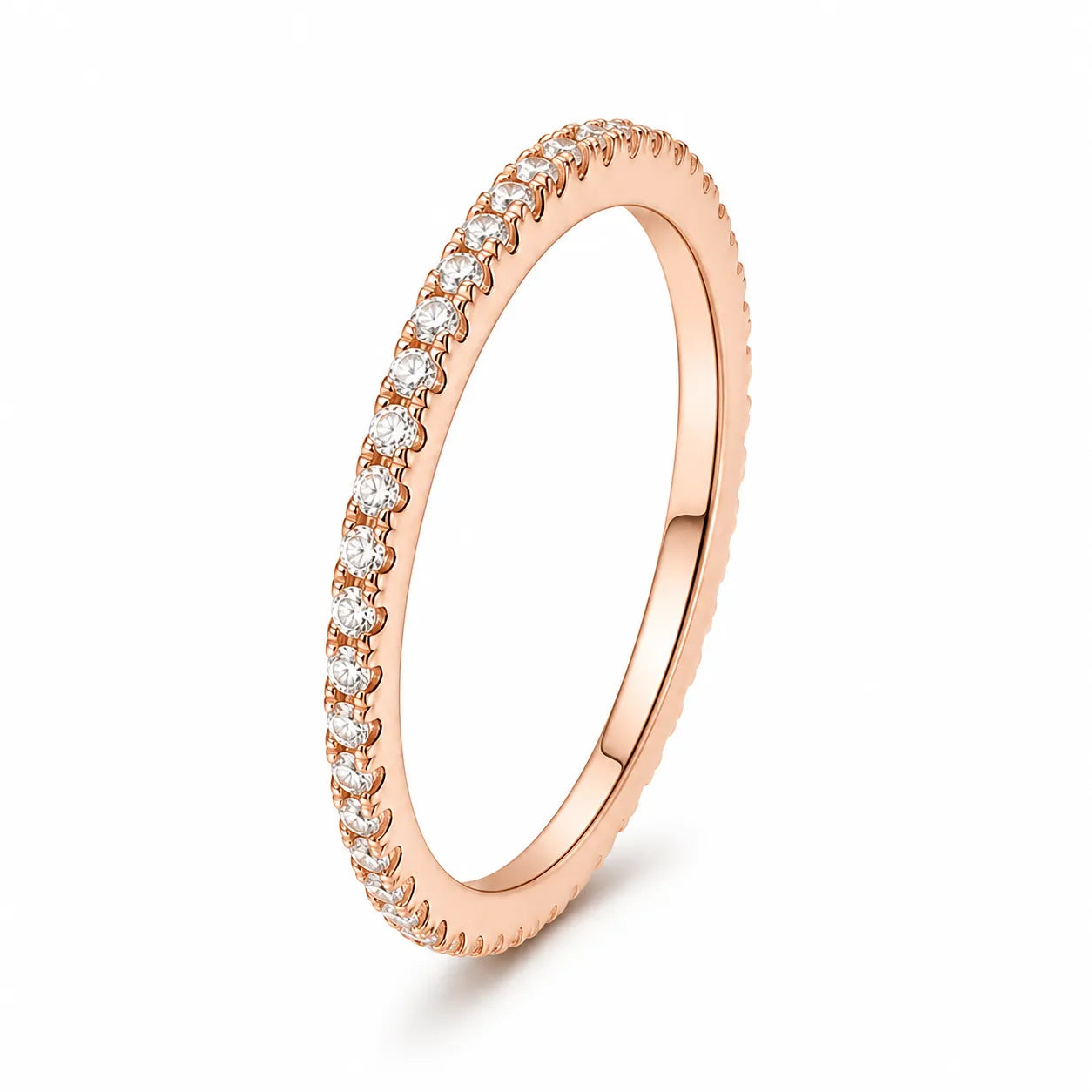 Anel Prata 925 Rose Gold