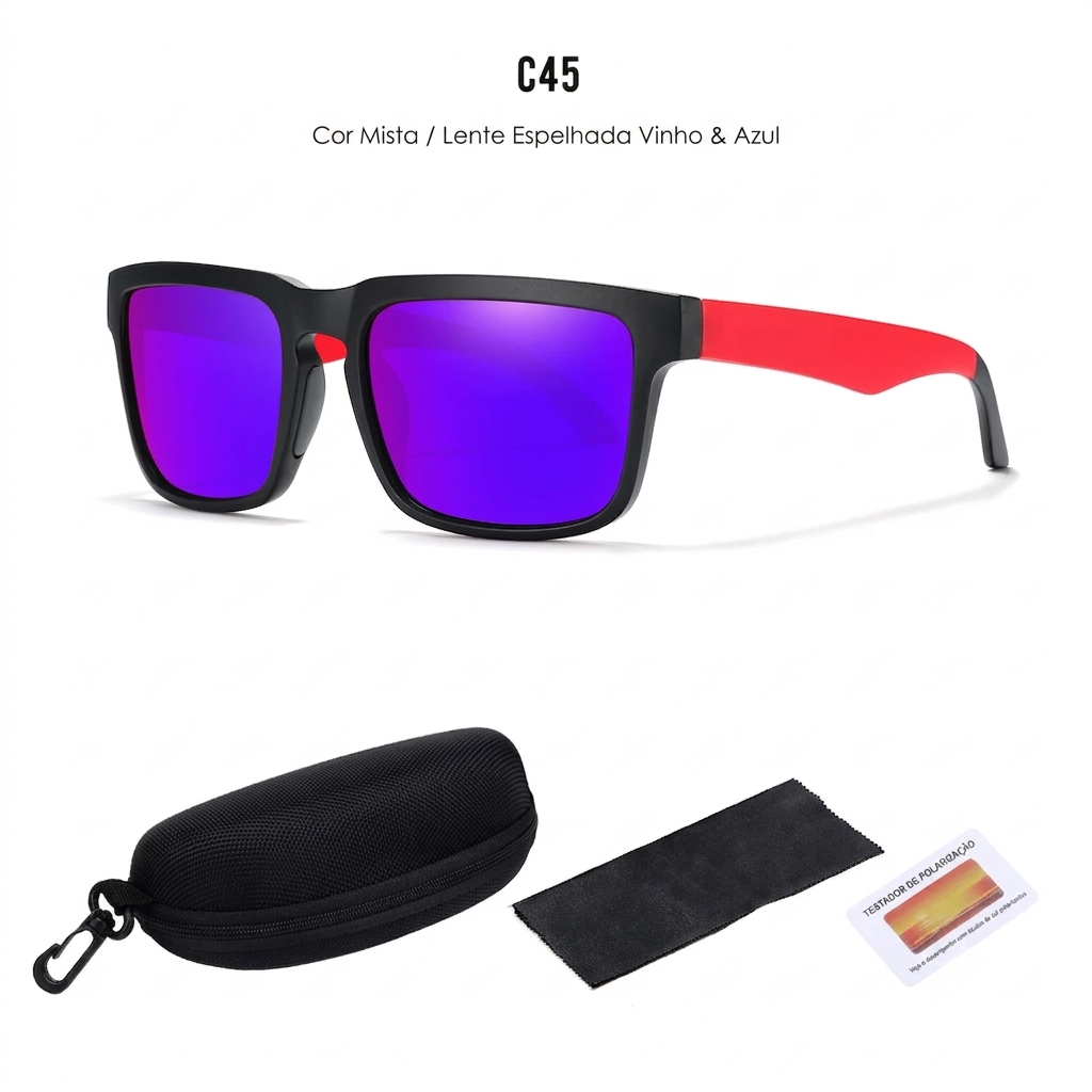 Óculos de Sol Quadrados Desportivos – Polarizados UV400 Urban
