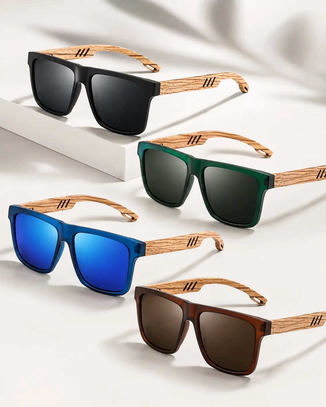 Óculos de Sol Masculinos Quadrados Polarizados UV400
