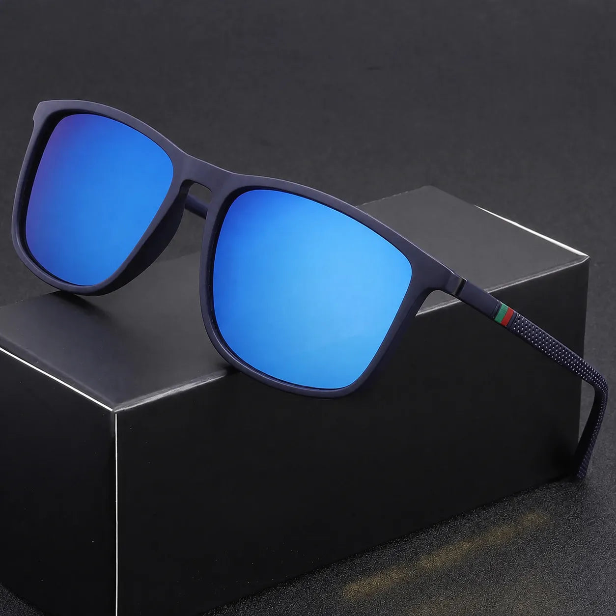 Óculos de Sol Masculinos Retangulares UV400