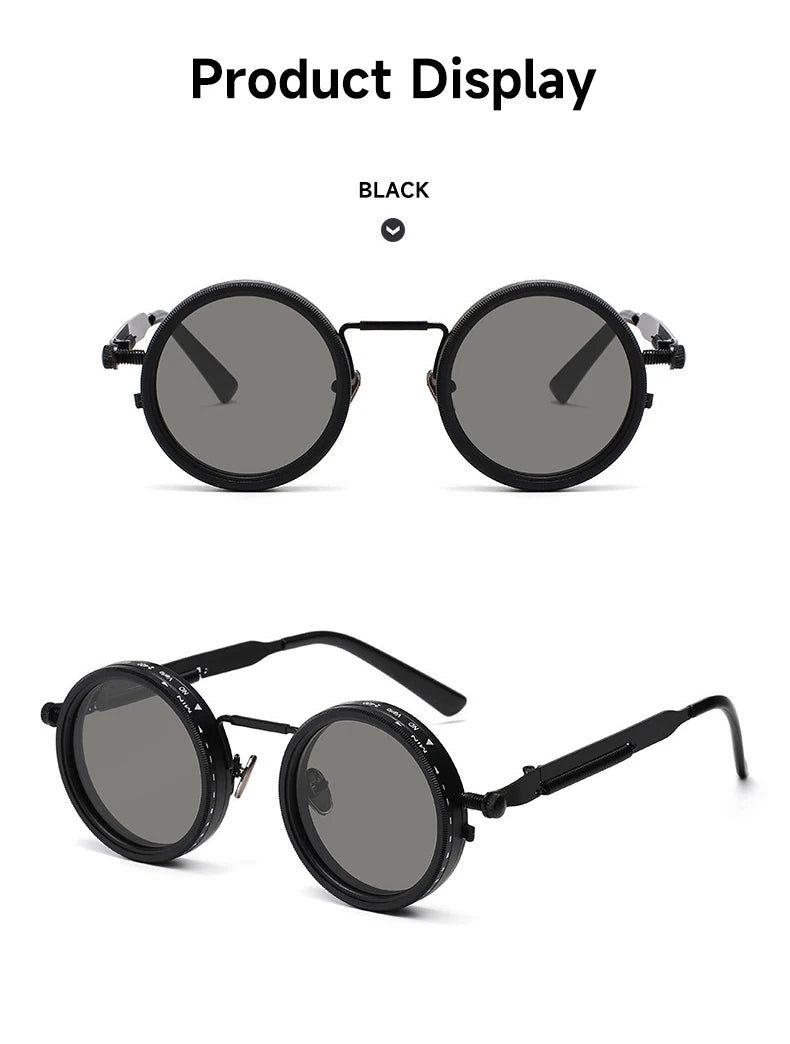 Óculos de Sol Polarizados ND9 Ajustáveis UV400 – Redondos Unissexo