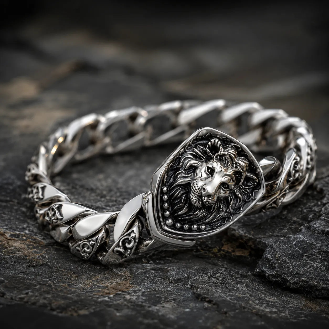 Pulseira unissexo em prata 925 com corrente robusta